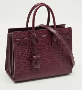Yves Saint Laurent Saint Laurent Croc-embossed Leather Classic Tote Bag, Packshot View