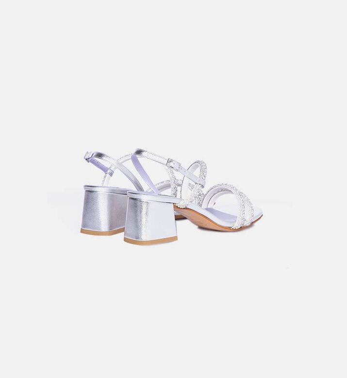 Leather Metallic Strappy Sandals Leather Metallic Strappy Sandals