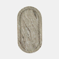 Oval Marble Decorative Tray