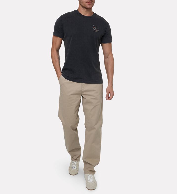 Maison Labiche Popincourt Sledding-embroidery T-shirt, Model View