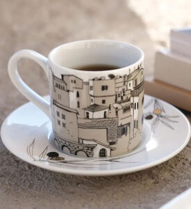 Silsal Set Of 6 Naseem Espresso Cups, Packshot View