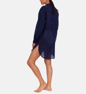 Linen Logo Seamless Maxi Shirt