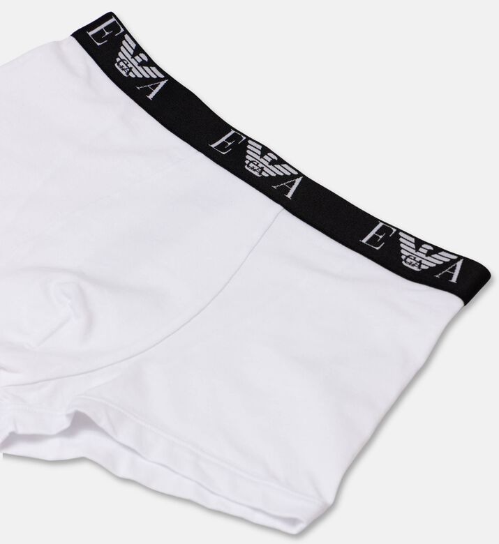 Emporio Armani Logo-waistband 3-pack Low-rise Boxers, White, Xl, Packshot View