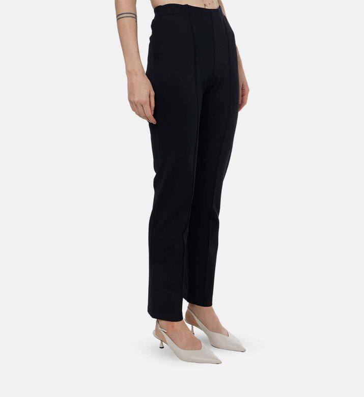 Weill Elastic Waistband Regular-fit Pants, Model View