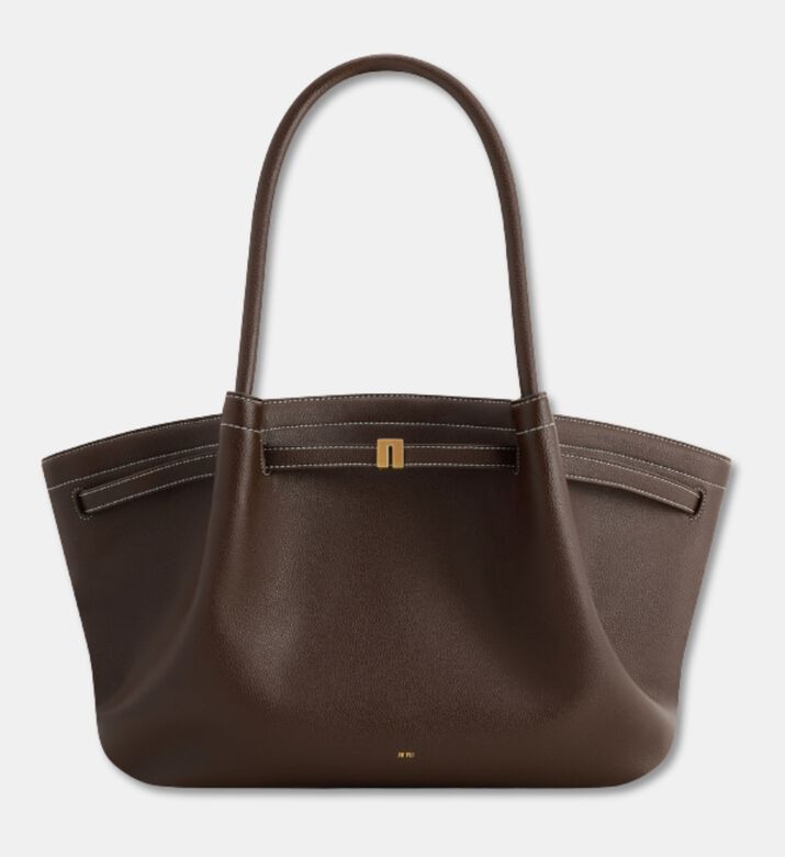 JW PEI Bag Hana L Weave, Dark-brown, Packshot View