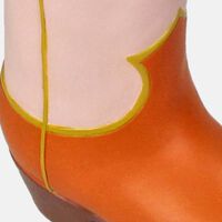 Cowboy Boot Polyresin Candle Stick
