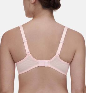 Chantelle Adjustable Straps Demi-cup Bra, Pink, 85, D, Model View