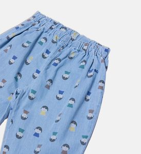 Bobo Choses All-over Doll-print Ruffled Collar Shirt Pants Pajama Set, Packshot View Bobo Choses All-over Doll-print Ruffled Collar Shirt Pants Pajama Set, Packshot View