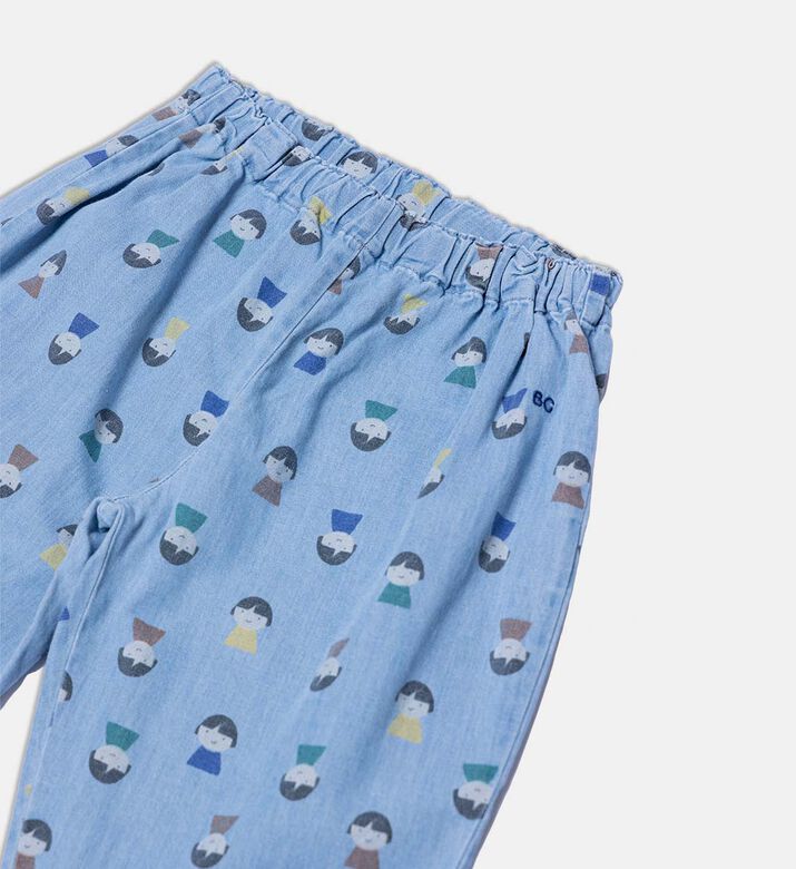 Bobo Choses All-over Doll-print Ruffled Collar Shirt Pants Pajama Set, Packshot View Bobo Choses All-over Doll-print Ruffled Collar Shirt Pants Pajama Set, Packshot View