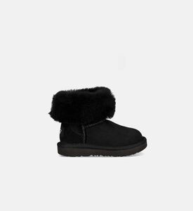 Plush Oversized Cuff Rugged Sole Ankle-high Boots
