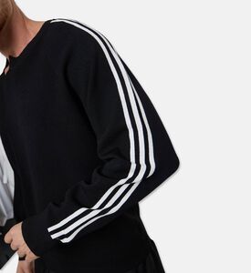 Y-3 Side Stripe-print Long-sleeve Top, Model View