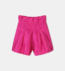 Silk High-waist Shorts