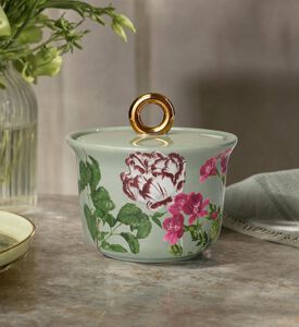 Essenza Gallery Sugar Bowl, Green, 9.5-cm, Model View