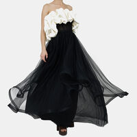 Layered Tulle Ruffled Top Dress