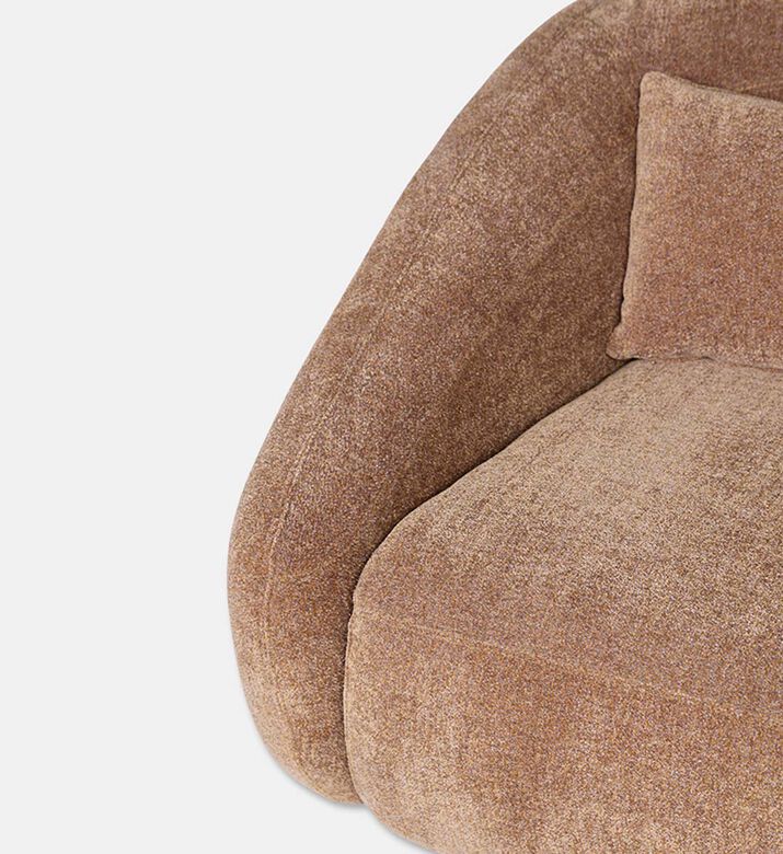 Home Deco and More Lola 1-seater Arm Chair, Mustard, Packshot View