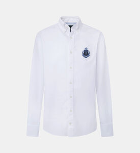 قميص بوبلين غير رسمي إس للرجال