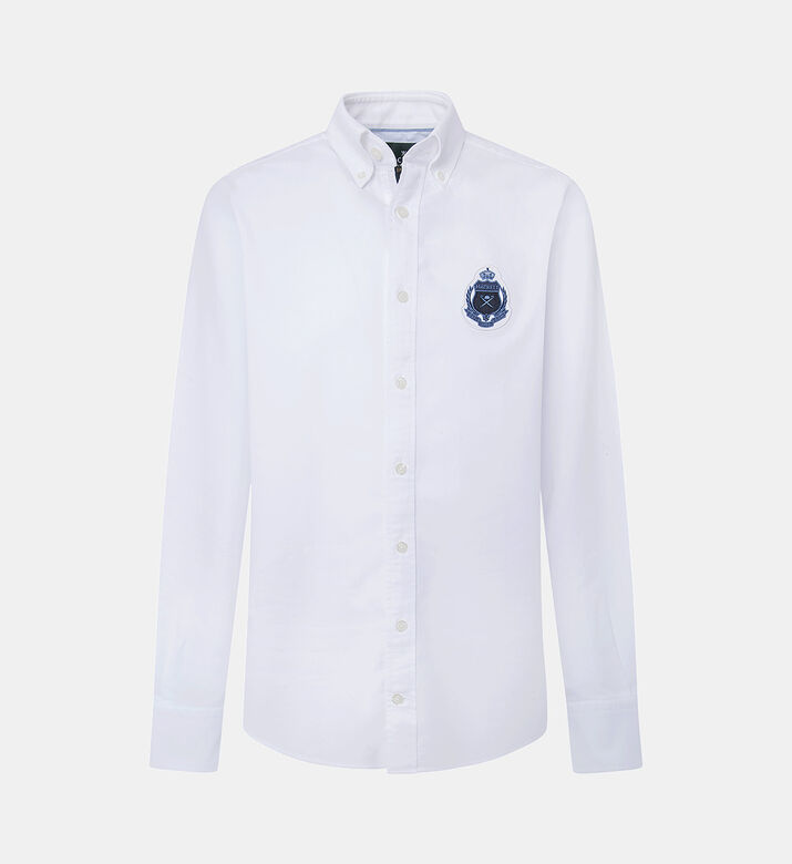 قميص بوبلين غير رسمي إس للرجال