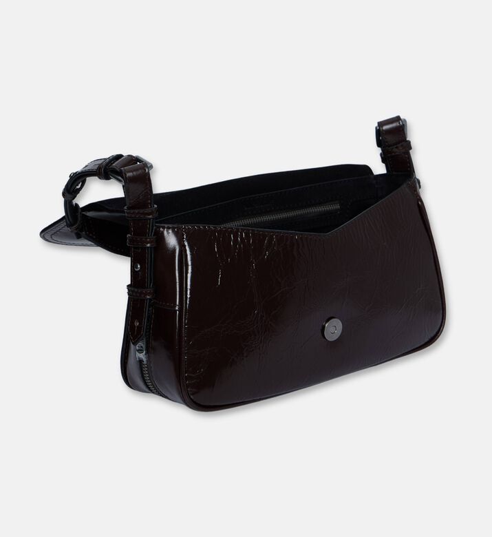 Zadig et Voltaire Metallic Flap Pocket Shoulder Bag, Brown, Packshot View