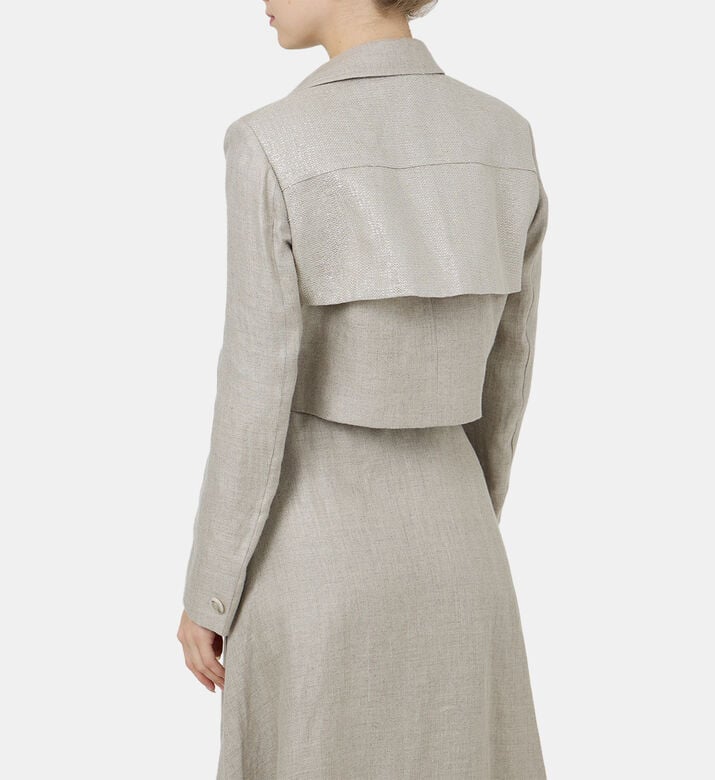 Sofia Cropped Trench Coat Jacket Sofia Cropped Trench Coat Jacket