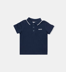 Embroidered Logo Contrast Tipping Polo Shirt