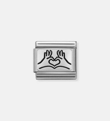 Composable Classic Link Heart Hands Charm