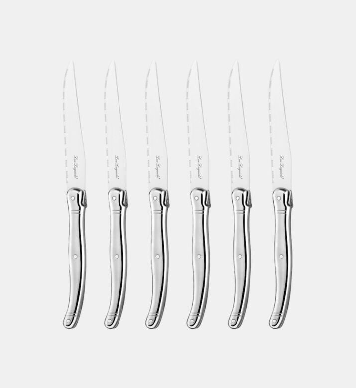 Wood Box Inox Steak Knives 6-piece Set