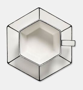 Serax Black-n-white Cappuccino Cup Saucer, Packshot View