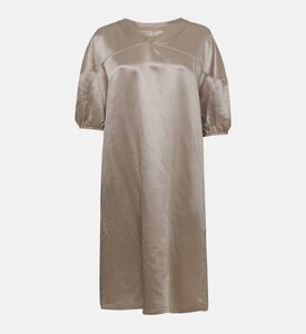 Balloon-sleeve T-shirt Dress