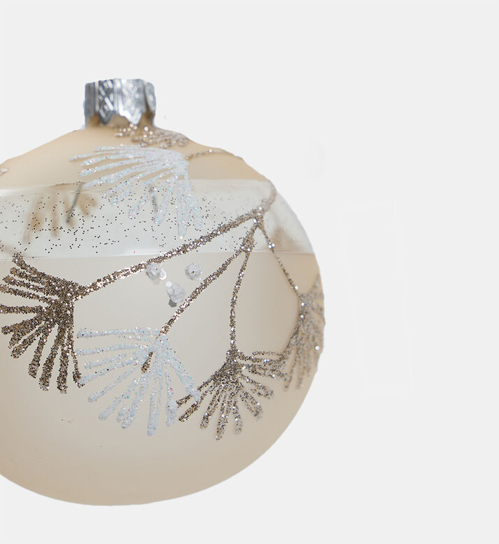 Home Deco and More Floral Design Christmas Ball, Gold, Packshot View