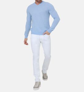 Scarf-detail Slim-fit Denim Jeans