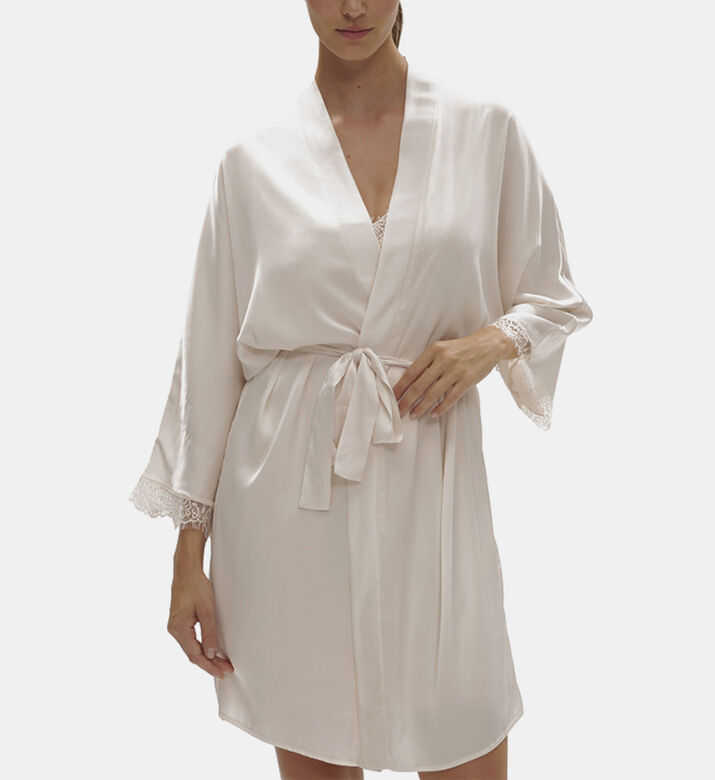 Satin Secret Kimono-style Robe