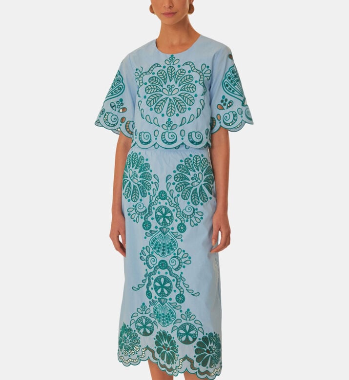 Graphic Richelieu Midi Skirt Graphic Richelieu Midi Skirt