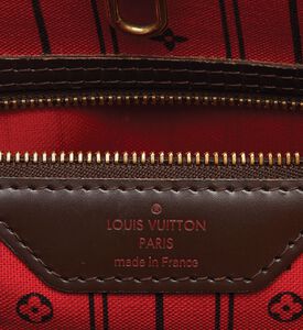 Louis Vuitton Preowned Louis Vuitton Damier Ebene Canvas Neverfull Bag, Packshot View