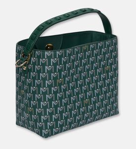 Maya.M Tresse Monogram Printed Bucket Bag, Khaki, Packshot View