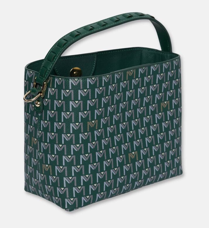 Maya.M Tresse Monogram Printed Bucket Bag, Khaki, Packshot View