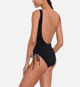Crisscross Lace-up One-piece Swimtsuit