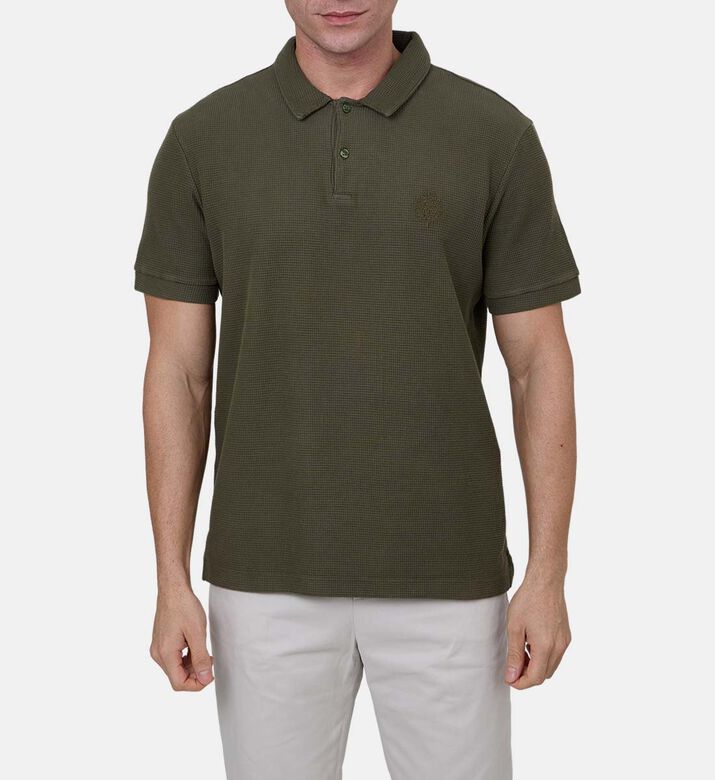 Embroidered Logo-detail Short-sleeve Polo Shirt