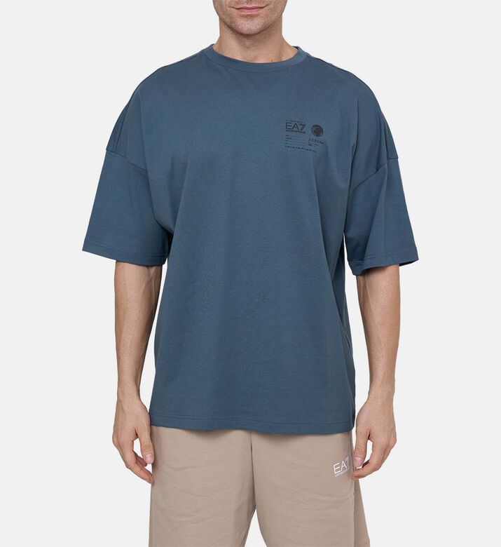 Cotton Chest Logo Oversized T-shirt
