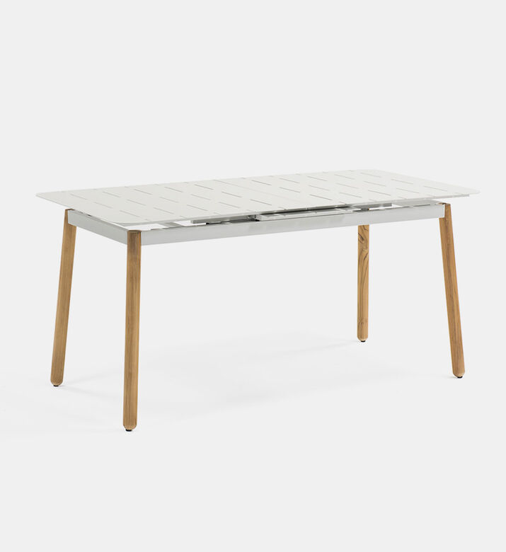 Alicante Aluminum Teak Wood Table