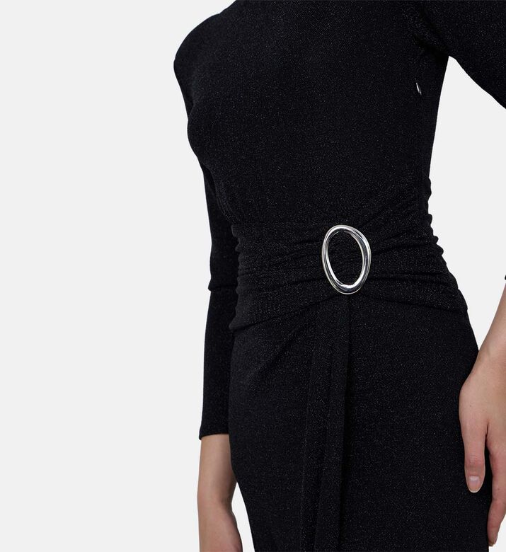 فستان كليو بأكمام طويلة