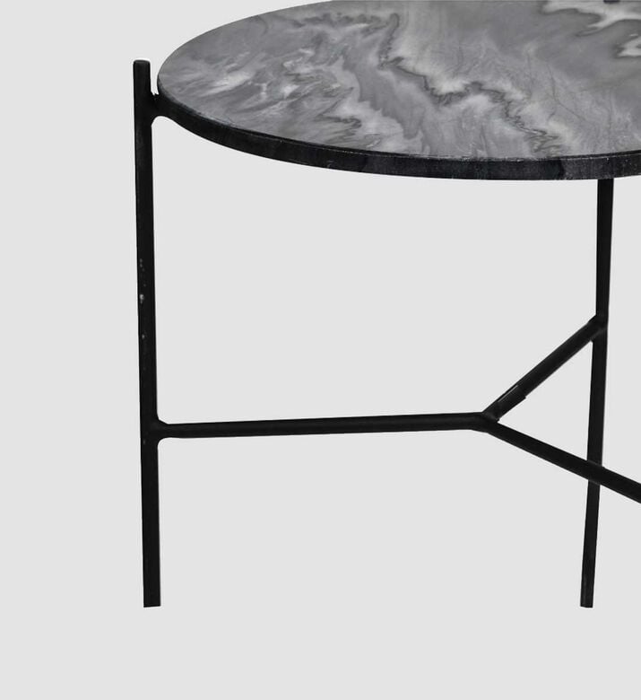 Marble Top Coffee Table 2-pieces Set Marble Top Coffee Table 2-pieces Set