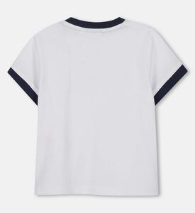 تيشيرت بشعار بأكمام قصيرة