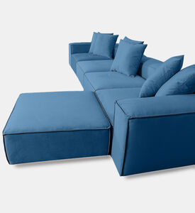 Home Deco and More Fillmore Velvet Corner Sofa, Packshot View