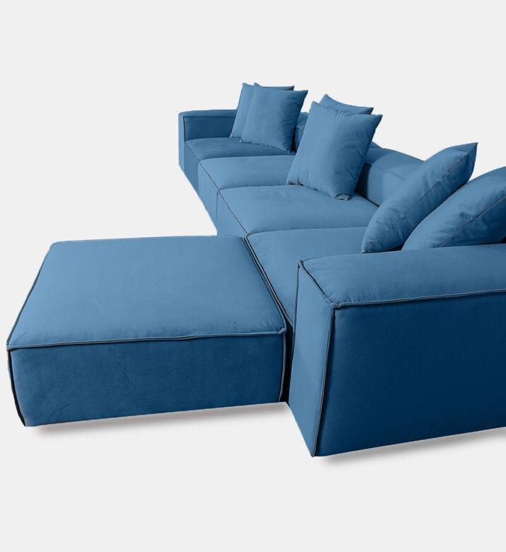 Home Deco and More Fillmore Velvet Corner Sofa, Packshot View