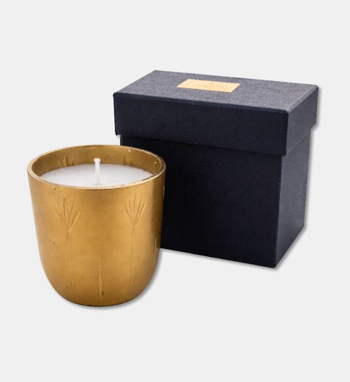 Tohfa Luxe Golden Leaf Soy Candle Gift Box, Packshot View