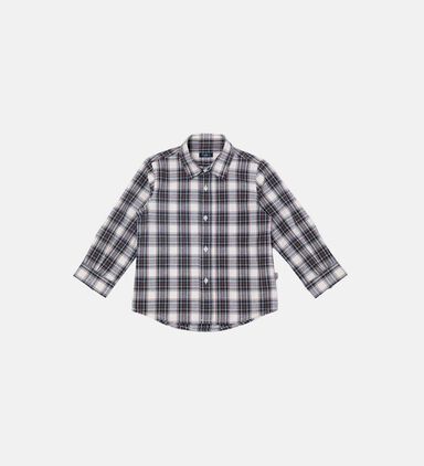 Kids Plaid Check-pattern Shirt