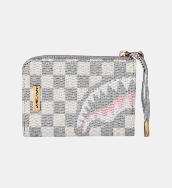 Rose All Day Checkered Wallet
