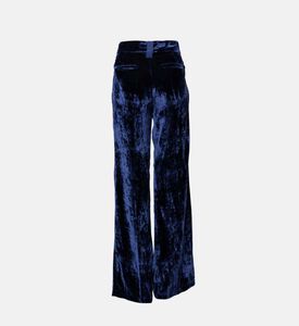 Silk Velvet Beaded Trousers
