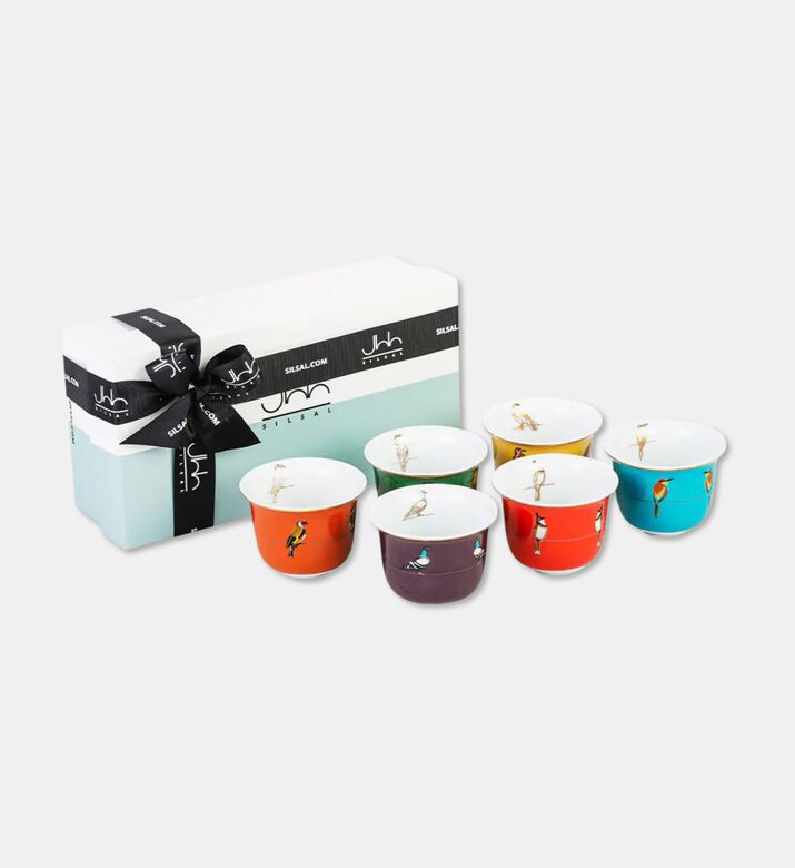 Silsal Gift Box S6 Arabic Coff Cups, Packshot View