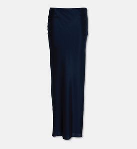 Cult Gaia Silk Flared Maxi Skirt, Dark-blue, S, Packshot View
